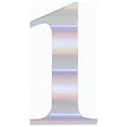thumbnail image 3 of BalsaCircle 4 Pieces Iridescent 5" Number 1 Cardstock Stickers Backdrop Wall Party Decorations, 3 of 8