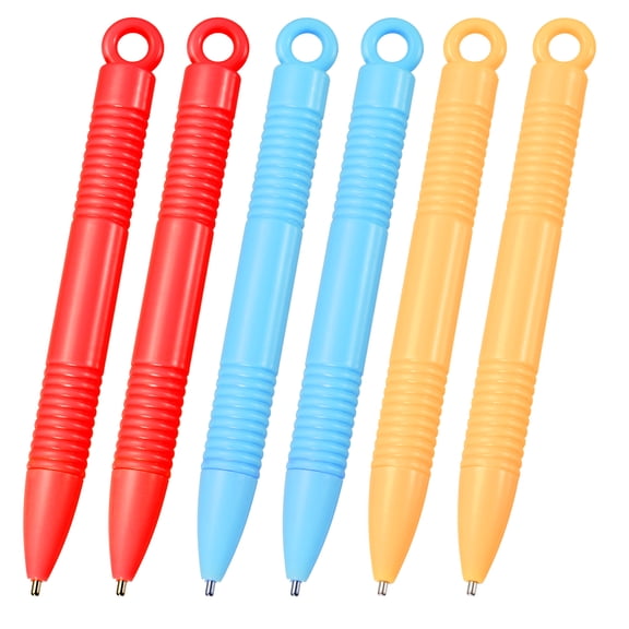 Uxcell Magnetic Drawing Board Pen Red/Yellow/Blue 6 Pcs, Colorful Drawing Magnet Pen for Magnet Painting Board Writing Table Pad A to Z and Numbers 0 to 9