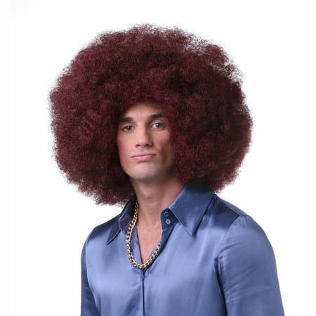 Sepia Costume Color Afro Synthetic Wig Burgundy
