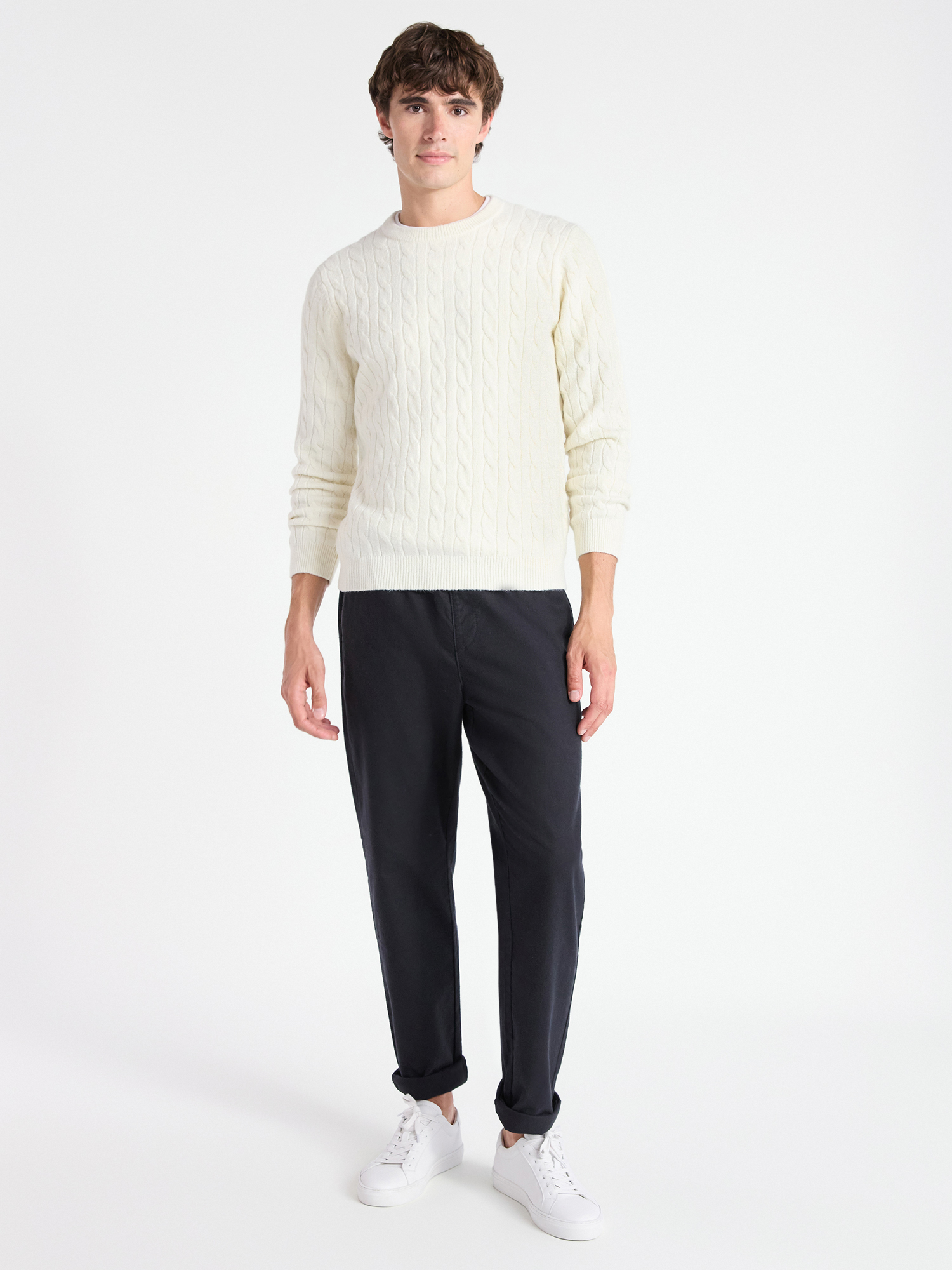Free Assembly Men's Pull-On Trousers, Sizes S-3XL