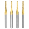 thumbnail image 1 of Extremo Molino CNC Enrutador Brocas Titanio Recubierto Tungsteno Carburo Fresado Cortador para PCB Plástico Madera 1,6 mm x 8,5 mm, 1 of 6
