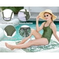 thumbnail image 6 of Teen Girls One Piece Swimsuit with Cover Up Sarong Skirt Bathing Suit Beach Swimwear for 10-16 Years, 6 of 7