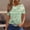 D_ Green, variant on Olyvenn Womens Casual Crew Neck Short Sleeve Pleated Tops Blouses Fashion Graphic Clothes 2025 Summer Trendy Tees Blue L