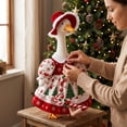thumbnail image 6 of Qjidjing Porch Christmas Goose Outfits with Bells, for 23 inch Goose Statue, Outdoor Yard Lawn Garden Patio Christmas Holiday Decor, Red-3, 6 of 7