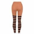thumbnail image 5 of Felirenzacia Halloween Striped Seamless No See Through Compression Tummy Control Butt Lifting Butter Soft Pilates Athletic Pro Leggings, 5 of 7