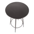 thumbnail image 6 of Clara Industrial Round Bar Table in Antique Metal by LumiSource, 6 of 7