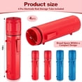 thumbnail image 2 of 4 Piezas Tubo de Almacenamiento de Varillas de 14 Pulgadas Contenedor de Varillas de Soldadura A Prueba de Aire Impermeable Rojo y Azul, 2 of 6