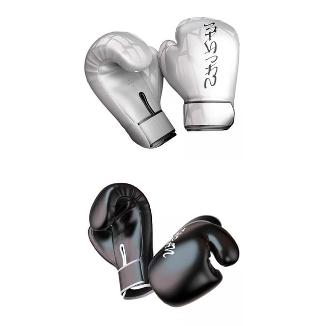 2 pares de guantes de entrenamiento de boxeo Cola Thai 8 10 guantes de boxeo