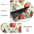 thumbnail image 2 of Red Strawberry Round Rug 3.3ft Washable Circle Entryway Rugs Non Slip Summer Fruits Farmhouse Leaves Flower Pastoral Area Rug Indoor Floor Carpet for Bedroom Kitchen Home Office Dining Room, 2 of 8