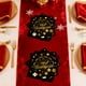 thumbnail image 4 of Vajilla desechable de papel, decoraciones navideñas en negro y dorado, vajilla para fiesta temática de Año Nuevo, platos desechables de papel de 18 y 23 cm, vasos de papel y pañuelos, juego de platos, 4 of 6