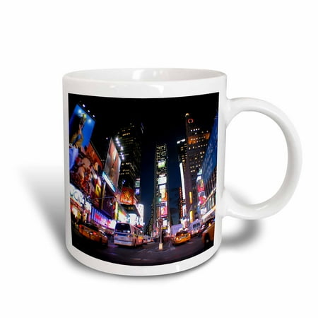 - 3dRose New York at Night, Ceramic Mug, 11-ounce