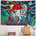 thumbnail image 3 of Tapiz Trippy de hongos, tapiz de planetas psicodélicos, tapiz de plantas de fantasía, tapiz de pulpo monstruo, tapiz de galaxia espacial para colgar en la pared para habitación (, 3 of 4