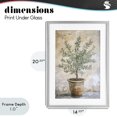 thumbnail image 4 of Stupell Industries Traditional Mediterranean Potted Olive Gray Framed Print Under Glass, 14 x 20, by Petals Prints Design, 4 of 8