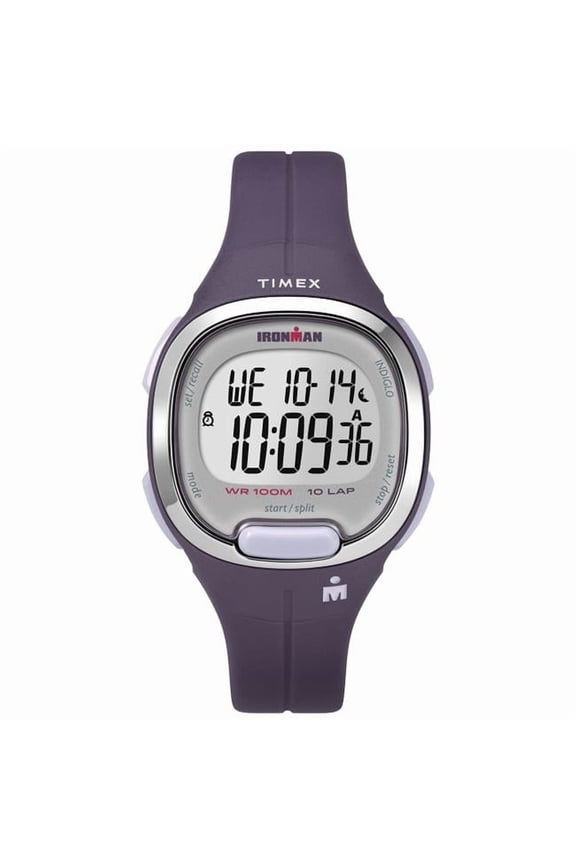Medium Womens Ironman Transit Resin Strap Watch, Purple & Silver-Tone