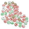 thumbnail image 5 of LOLIPPYY 60Pcs Wooden Loose Beads Christmas Loose Beads Round Bead Charms Christmas Garland Wood Beads, 5 of 7