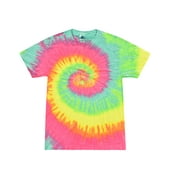 Colortone Tie Dye T-Shirts Rainbow Adult Sizes, Men 100% Cotton