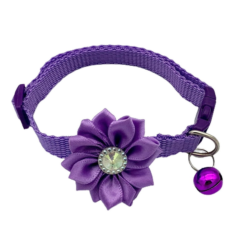 Walbest Dog Cat Collar Flowers Dog Bow Tie for Girls Dogs Cats