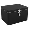 thumbnail image 1 of Vintage Letter Paper Box with Lock Decorative Iron Box Square Tin Box Money Box Money Coin Bank Portable Lock Tin Box Small Lock Tin Box, 1 of 2
