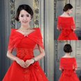 thumbnail image 3 of YAOBAMM See-through Mesh Shawl Bridal Shawl See through Mesh Buckle V Neck Romantic Soft Lightweight Wedding Party Prom, 3 of 6