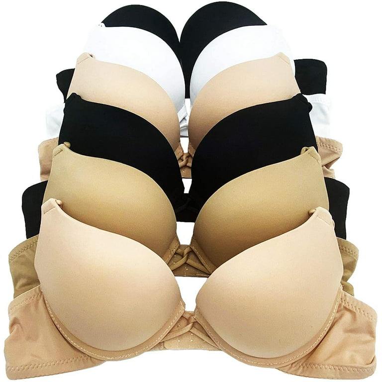6 Pieces ADD 2 Cup Triple Maximum Lift Boost Cup Double Push Up Bra B/C  (38B)