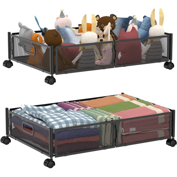 Under Bed Storage Under Bed Storage Containers with Wheels Foldable