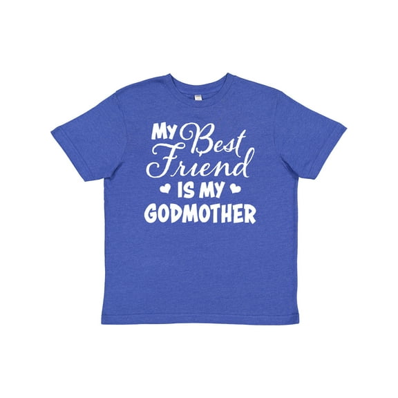 Inktastic My Best Friend is My Godmother with Hearts Youth T-Shirt