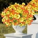 thumbnail image 1 of Paquete De Mangos De Plástico Paquete de 2 orquídeas Phalaenopsis artificiales amarillas con 7 ramas para decoración de interiores y bodas. JASKFLY, 1 of 9