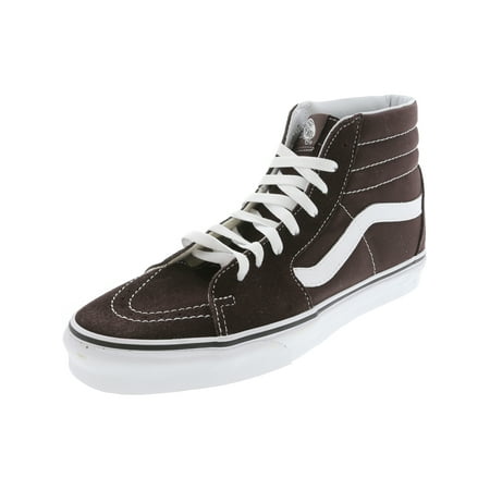 Vans Sk8-Hi Chocolate Torte / True White Ankle-High Canvas Skateboarding Shoe - 10.5M (Best Vans Sk8 Hi)