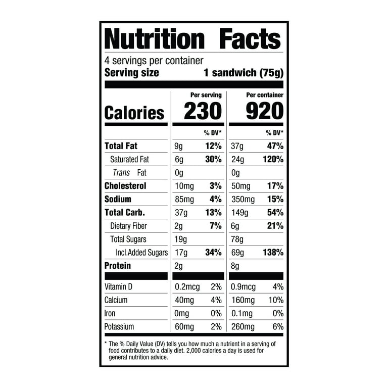 Pop-Tarts Frosted Strawberry Ice Cream Sandwiches, 2.5 fl oz, 4pack (Frozen)