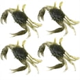 thumbnail image 1 of 4 Señuelos Artificiales de Cangrejo para Pesca de 13 cm, Simulación 3D, Color Verde, 1 of 10