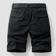 thumbnail image 3 of Men's Beach Shorts Swim Suits for Men Ndbuld Men's Plus Size Cargo Shorts Multi-Pockets Relaxed Summer Beach Shorts Pants Black 2XL, 3 of 3