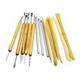 thumbnail image 1 of MasteelfCA Ensemble de 14 Pcs d'Outils de Sculpture Outils de Poterie Double Face pour Sculpture Modelage Taille Sculpture Poterie Sculpey Céramiques Polymères, 1 of 7