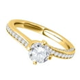 thumbnail image 3 of Aonejewelry 0.90 Ct. Ttw Classic Diamond Engagement Wedding Ring 10K Yellow Gold, 3 of 4