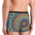 thumbnail image 5 of Balery Round Mandala Men's Boxer Briefs, Soft and Breathable Cotton Underwear with nylon Waistband-Medium, 5 of 9