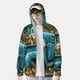 thumbnail image 2 of Balery Vintage Pickup Sunflower Dog Sudadera ligera de manga larga con capucha y protección solar UPF 50+ para hombre y mujer, ideal para pesca y running-3X-Large, 2 of 7