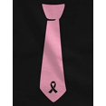 thumbnail image 3 of Tstars Boys Unisex Breast Cancer Awareness Shirts Pink Ribbon Tie Pink Ribbon Cancer Support Ribbon Apparel for Boys Youth Kids Graphic T Shirt, 3 of 4