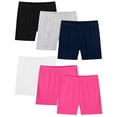 thumbnail image 2 of HomeDM 6 Pack Girls Athletic Shorts Dance Biker Gymnastics Yoga Running Shorts for Kids 2-14 Years, 2 of 3