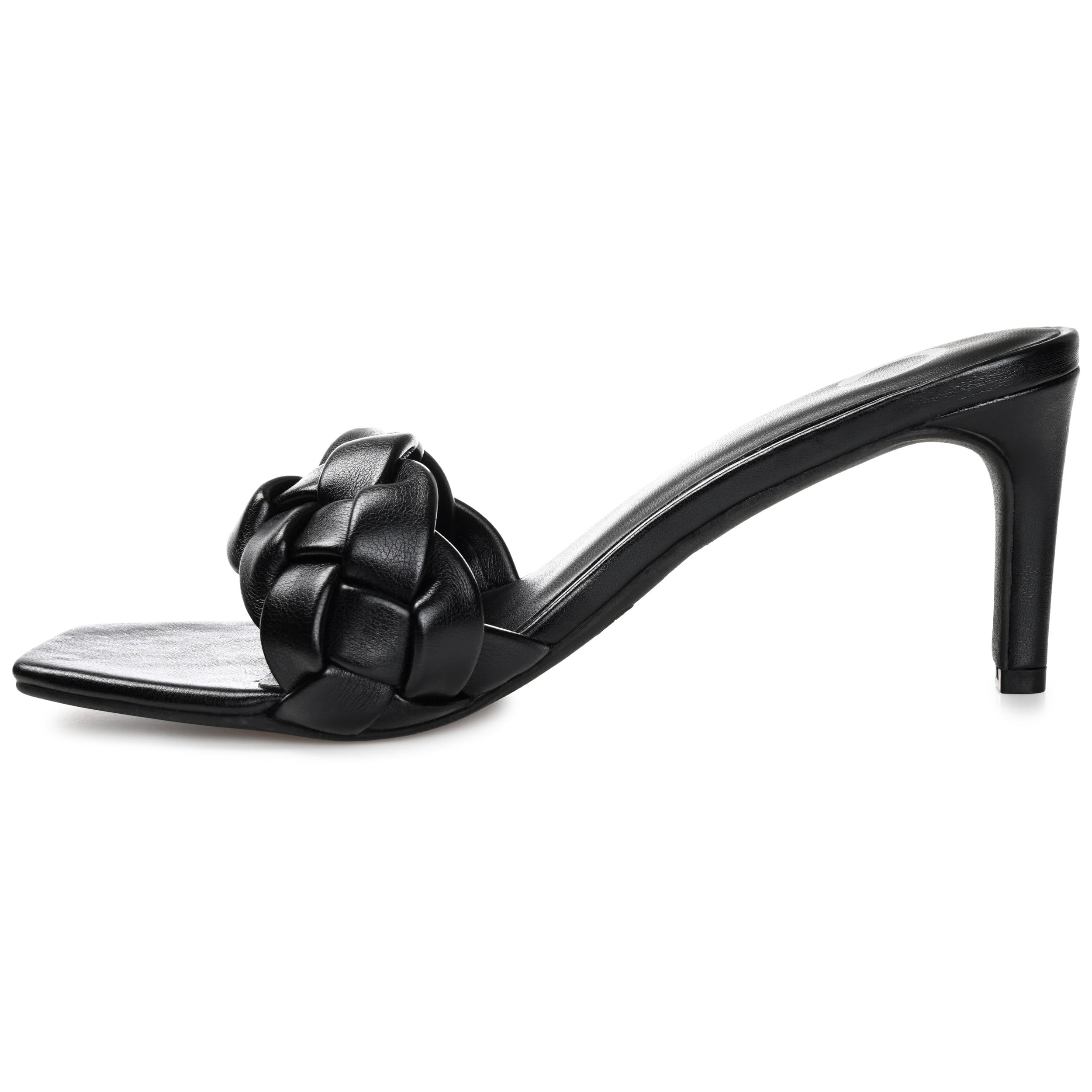 Journee Womens Hattie Open Toe Mid Stiletto Sandals