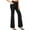 Black, variant on cocolona Womens Fleece Pants Elastic Waist Yoga Pants Business Casual Work Dress Pants Fashion Casual Solid Color Trousers with Pockets