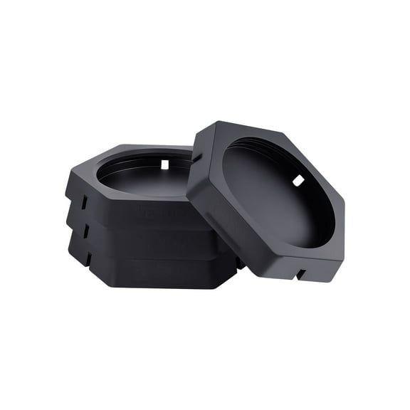 VEVOR RV Leveling Pads, 4-Pack Rubber Trailer Jack Pads, Each with 5000 lbs Capacity,Jack Stabilizer Padding with Large Surface Area,Ideal for 10" Round Feet,5th Wheels Class A/C Motorhomes Camper