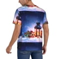thumbnail image 2 of Rateoe Lantern On Snow With Christmas Pattern Men’s Baseball Short Sleeve Polo Shirt, Midweight Men's Shirt Golf Shirt Polo Shirts Quick Dry Short-Large, 2 of 7