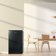 Galanz 3.3 Cu Ft Compact Refrigerator, Black One Door Mini Fridge, Energy Star for Apartment, Dorm, Office, Bedroom
