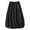 Black, variant on Women's Tennis Skirts Summer Women Fashion Mid Length High Waisted A Line Skirt Brown XXL
