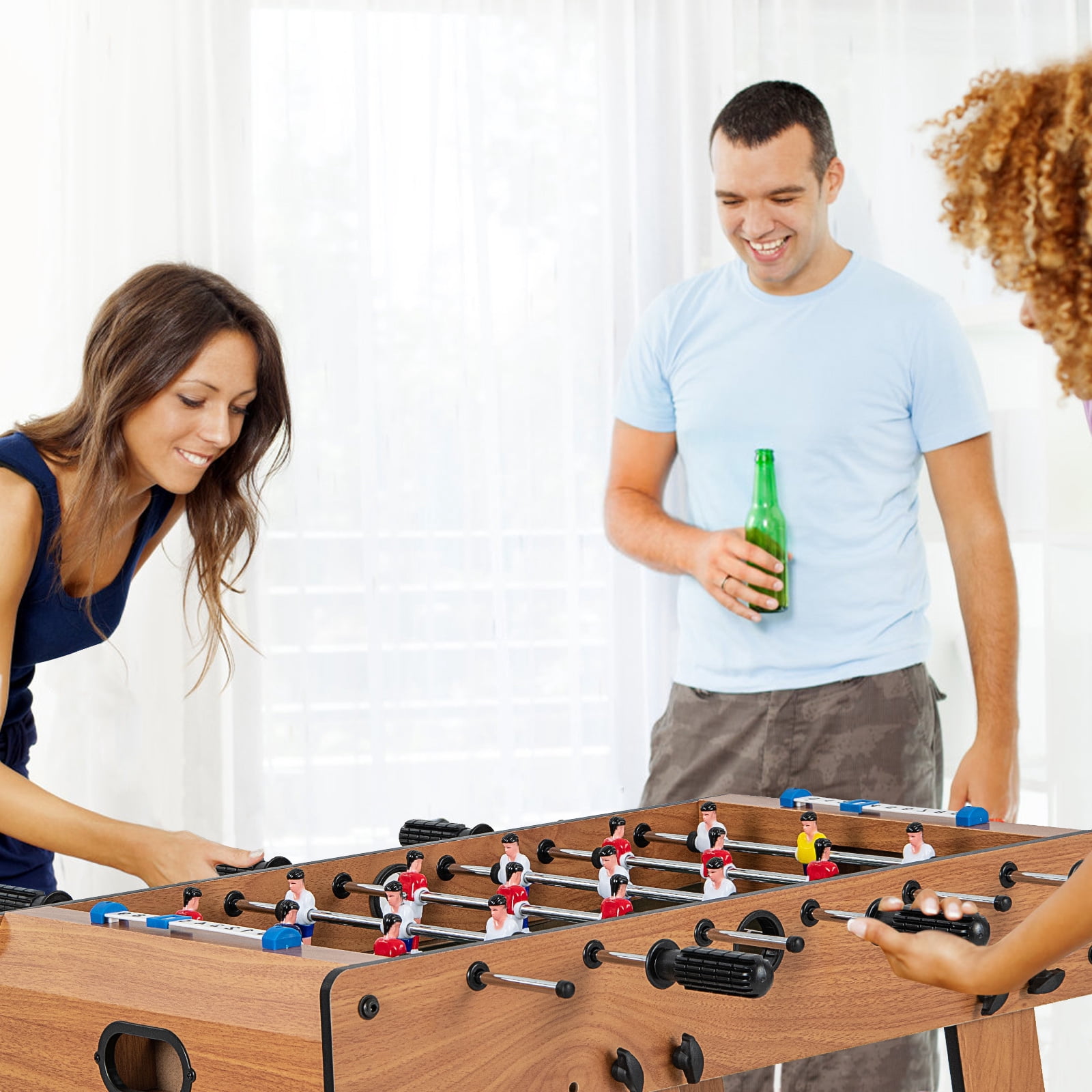 Patiojoy 27" Folding Foosball Table Soccer Game Christmas Gift Football Sports Indoor