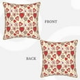 thumbnail image 6 of ZNDUO Cartoon Love Beige Pattern Throw Pillows for Couch-Indoor Decorative Pillows,20"x20", 6 of 8