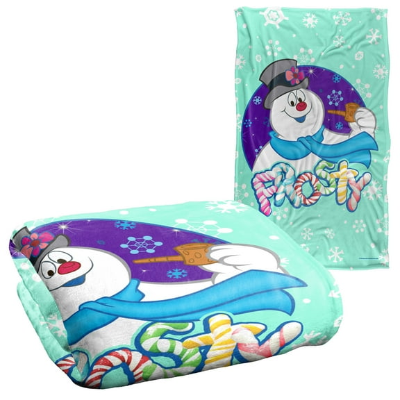Frosty The Snowman Frosty Flakes Silky Touch Super Soft Throw Blanket 36' x 58'