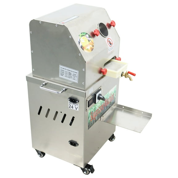 Electric Sugarcane Juice Extractor Sugar Cane Press Ginger Juicing Machine with Transformer 24V DC/110V AC 300Kg/H