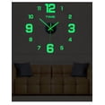 thumbnail image 2 of Reloj De Pared Moderno 3d Decorativo Grande Luminoso Xtellar negro, 2 of 4