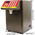 thumbnail image 2 of OUKANING Automatic Fructose Dispenser 280w 8000CC Commercial Bubble Fructose Aid Tea Equipment Sugar Dispenser Fructose Quantitative Machine, 2 of 7