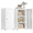 White, variant on Heavy-Duty Metal Locking Storage Cabinet with Dial Lock, 34.6” Tall Stackable Locker with 2 Adjustable Shelves, Powder-Coated Steel for Home/Office/Bathroom/Kitchen